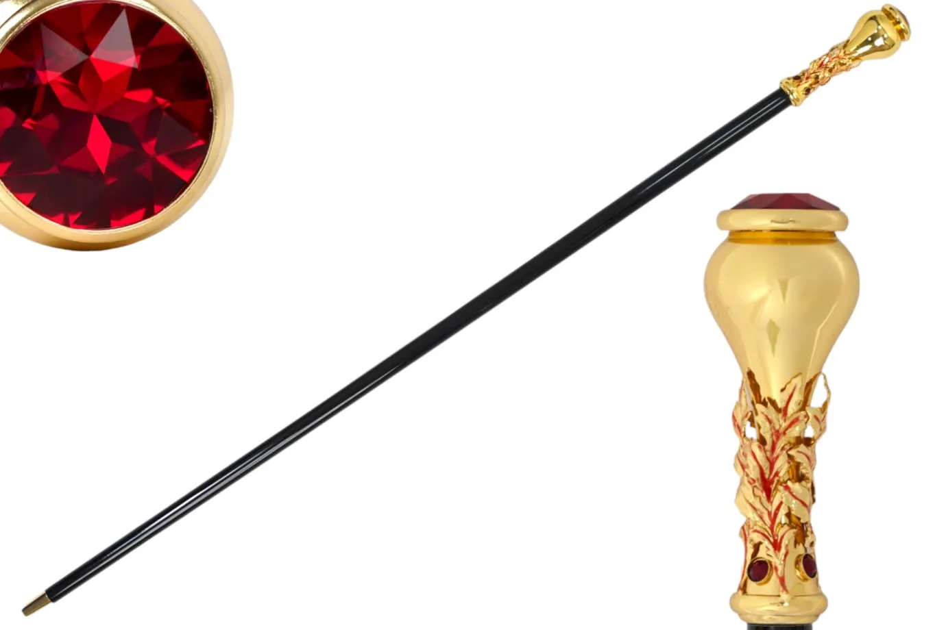Il Marchesato Italian Artisan Excellence: Luxury Walking Cane with 24K Gold Plating Best