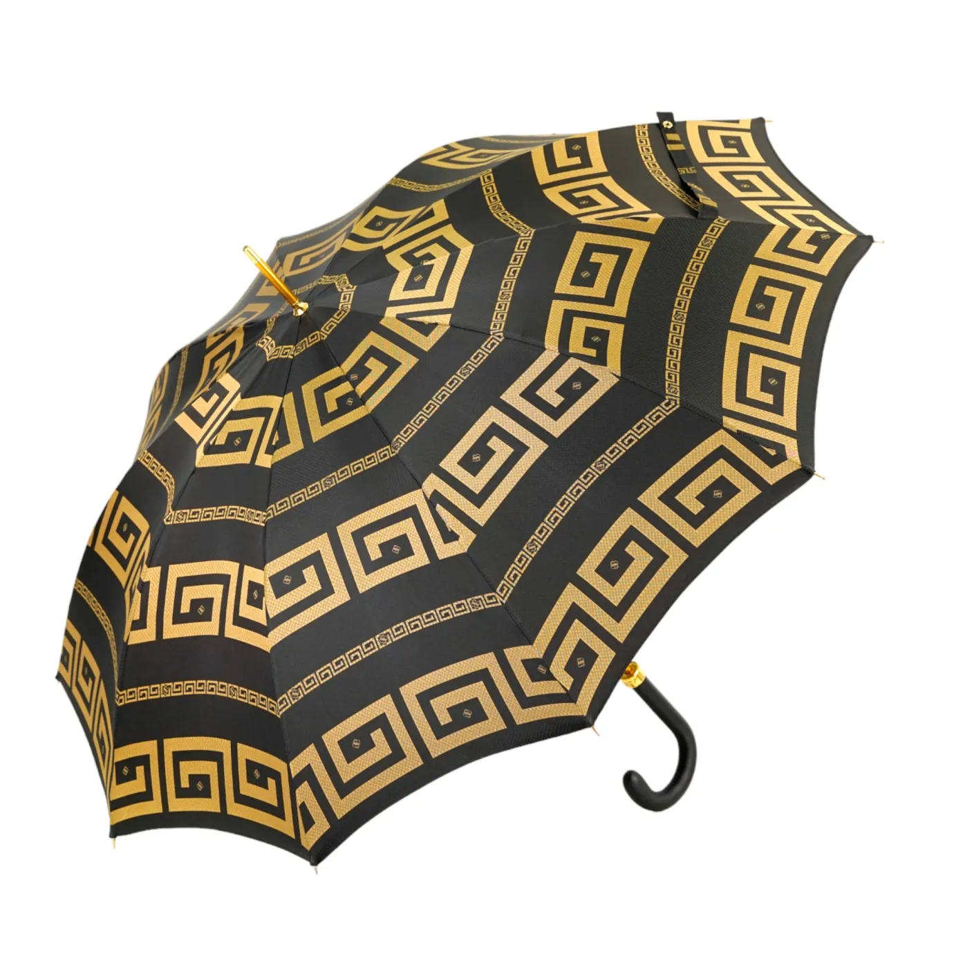 Il Marchesato Italian Greek Design with Leather handle Umbrella Hot