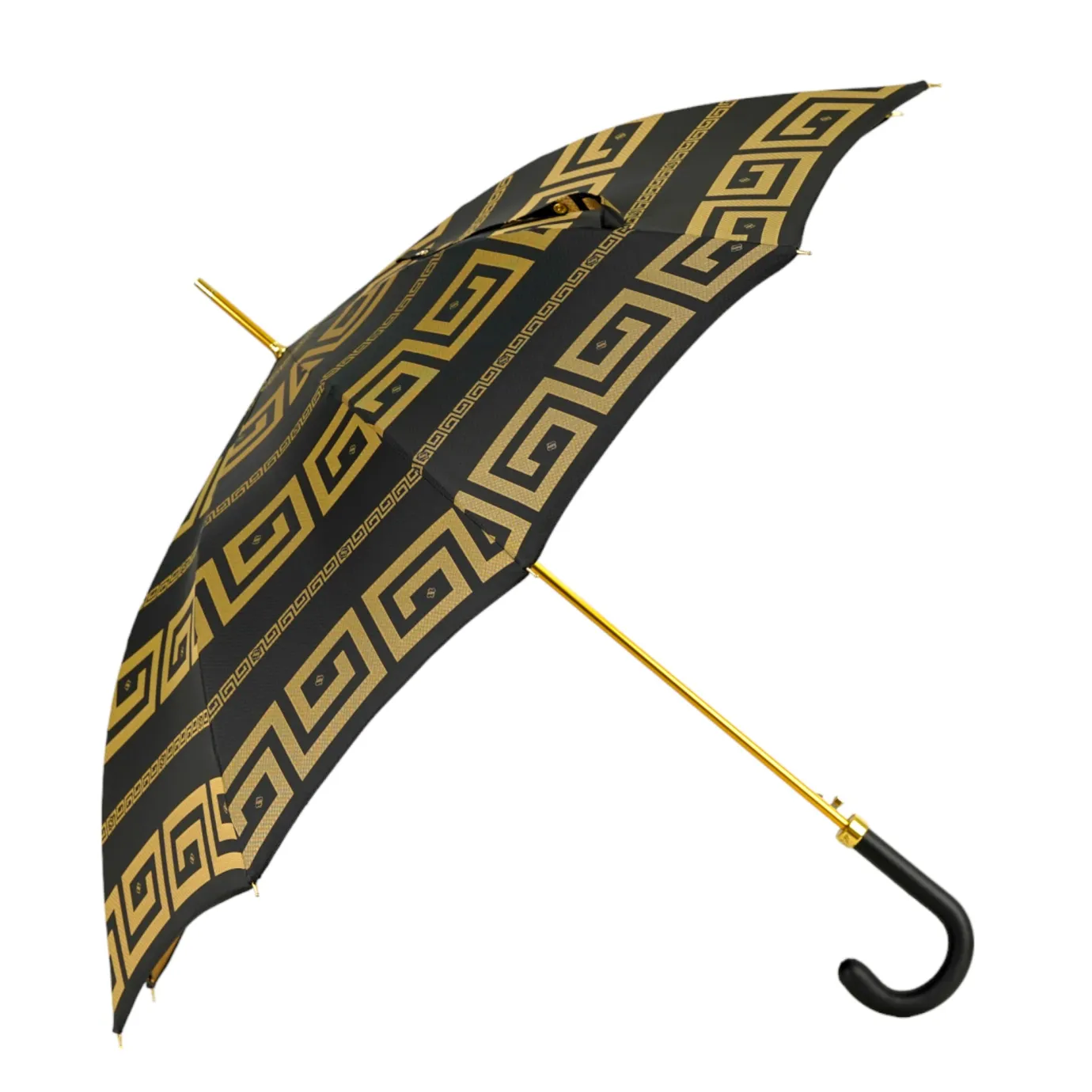 Il Marchesato Italian Greek Design with Leather handle Umbrella Hot