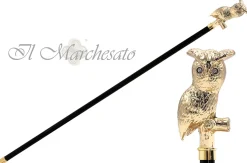 Il Marchesato 24K Owl on branch Walking cane Fashion