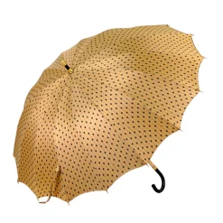 Il Marchesato LIMITED COLLECTION - Jaquard polka dot gold umbrella Discount