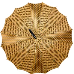Il Marchesato LIMITED COLLECTION - Jaquard polka dot gold umbrella Discount