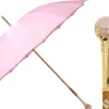 Il Marchesato LIMITED COLLECTION - Pink Umbrella with Gold-Plated Handle and Quartz Online
