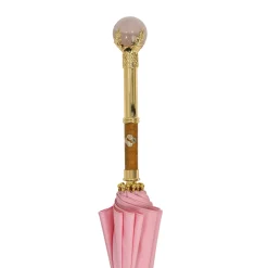 Il Marchesato LIMITED COLLECTION - Pink Umbrella with Gold-Plated Handle and Quartz Online