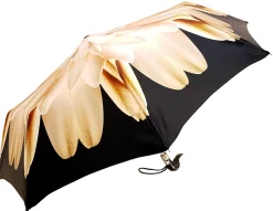 Il Marchesato Lotus Women's Folding Umbrella with Black Duck Handle Handmade Mini Umbrellas Sale