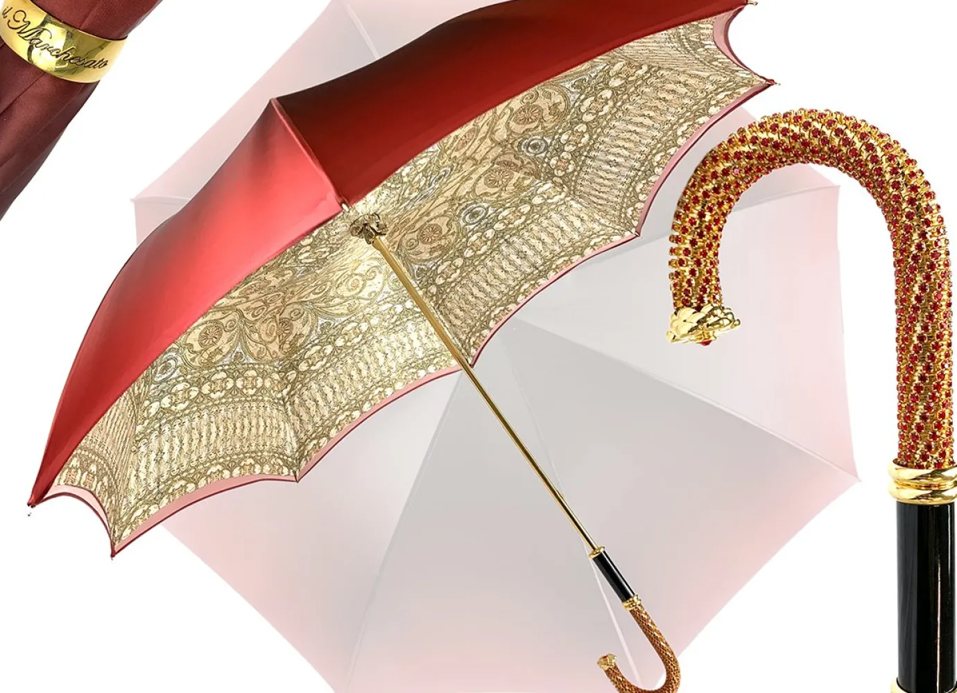 Il Marchesato Luxurious Baroque Print Umbrella Outlet