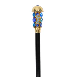 Il Marchesato Luxurious Italian Tradition: 24K Gold-Plated Walking Cane Embellished Clearance