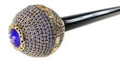 Il Marchesato Luxurious Jeweled Walking Stick with Sapphire crystals Hot