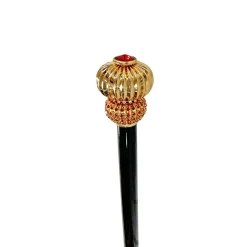 Il Marchesato Luxurious Jeweled Walking Stick with Red Crystals Outlet