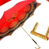 Il Marchesato Luxurious Red Umbrella, Double Cloth - Abstract Design Discount