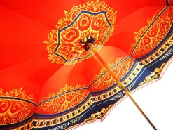 Il Marchesato Luxurious Red Umbrella, Double Cloth - Abstract Design Discount