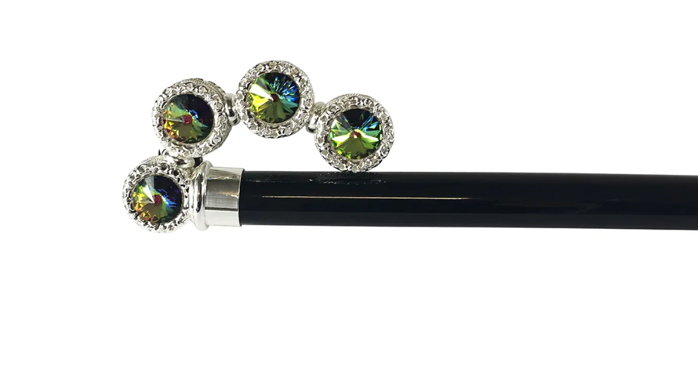 Il Marchesato Luxurious Walking stick with multicolor crystals Online