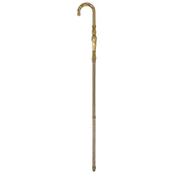Il Marchesato Luxury Gold plated 24K walking stick encrusted with thousands of cryst Hot