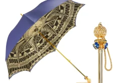 Il Marchesato Luxury in Rain: Handmade Umbrellas featuring 24K Gold-Plated Crystal H Best