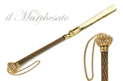 Il Marchesato Luxury Shoehorn Encrusted with thousands of Jet crystals New