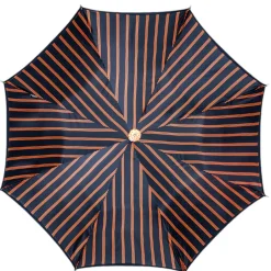 Il Marchesato Luxury Umbrella with Bold Stripes and Gem-Encrusted Handle Fashion