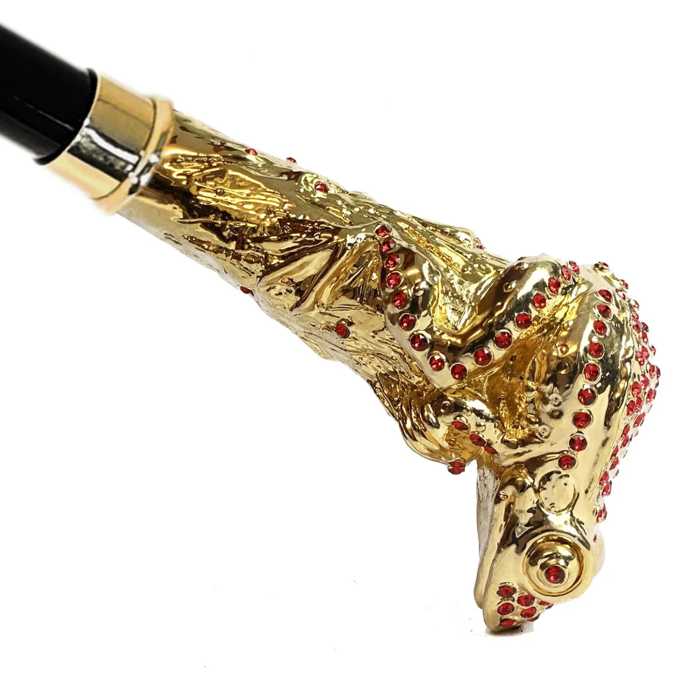 Il Marchesato Luxury Walking stick - Frog Encrusted with Siam Cristals Clearance
