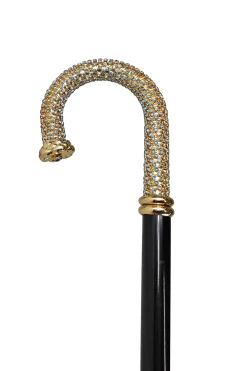 Il Marchesato Luxury Walking stick Encrusted with hundreds Acquamarine Crystals Outlet