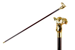 Il Marchesato Luxury Walking Stick with Gold-Plated Camel Handle Best