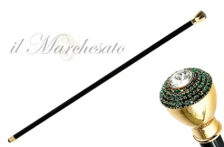Il Marchesato Luxury Walkingstick - Swarovski Crystal Encrusted Knob Best