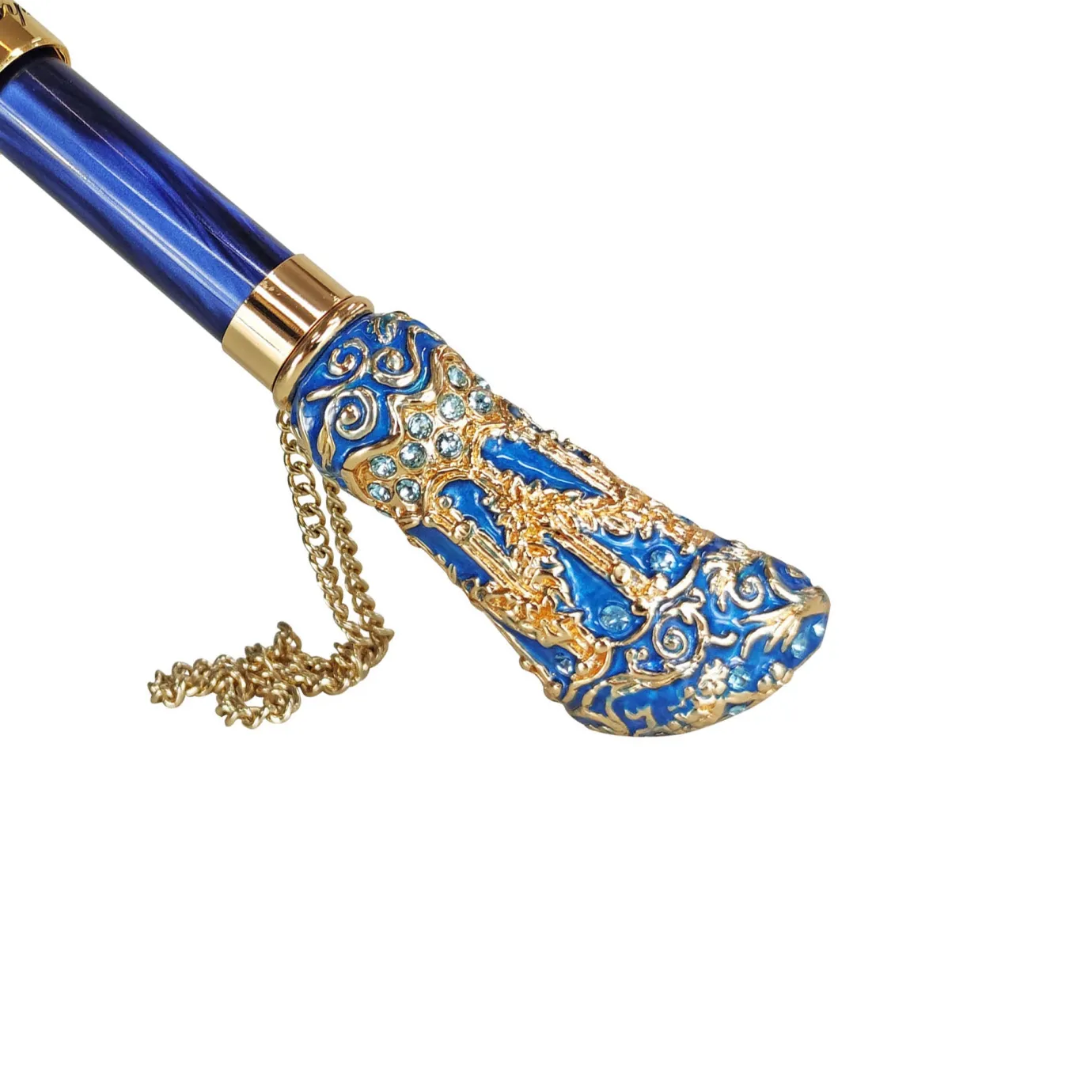 Il Marchesato Majestic blue umbrella with turquoise crystals Hot