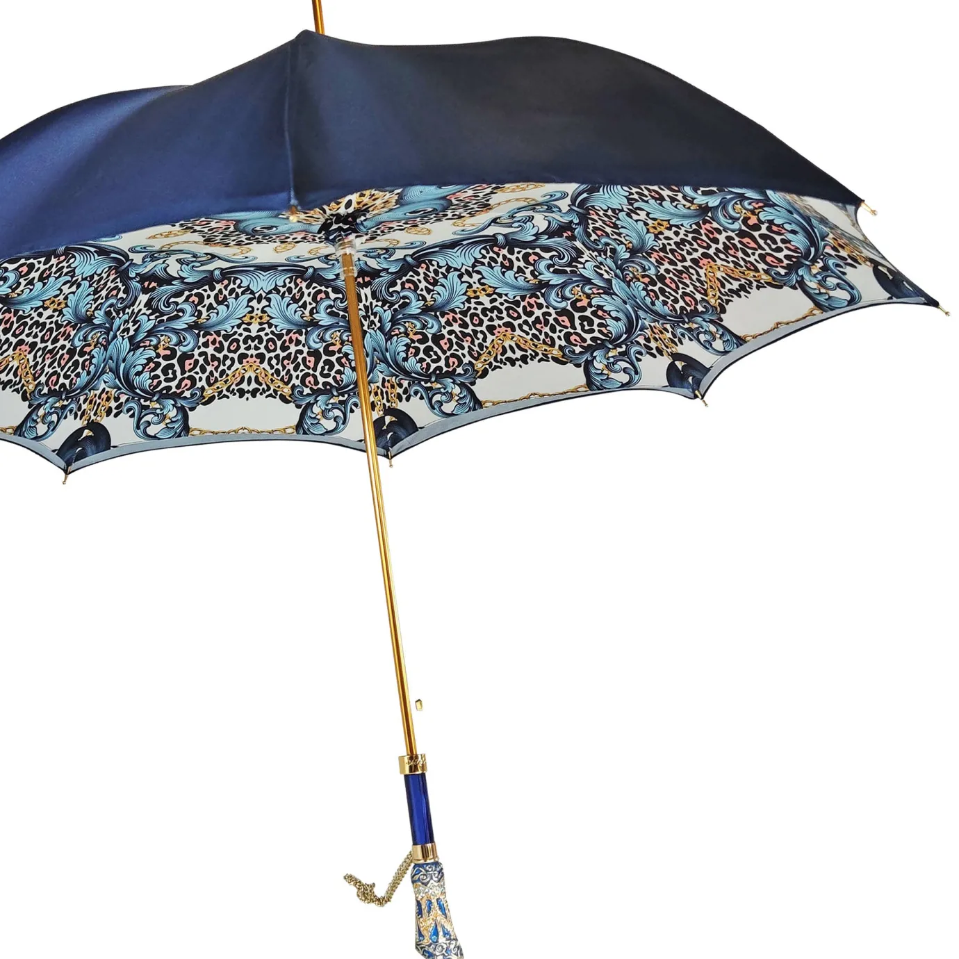 Il Marchesato Majestic blue umbrella with turquoise crystals Hot