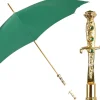 Il Marchesato Majestic Green Umbrella with Ornate Sword Handle in 24K Gold Plating Clearance
