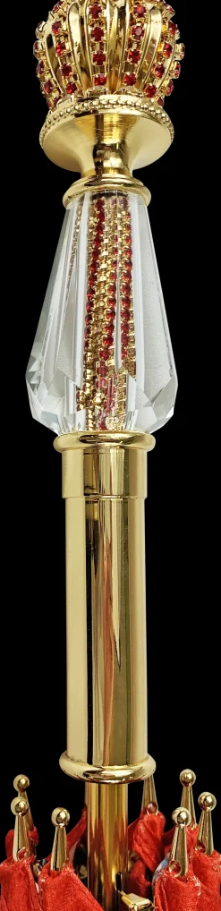 Il Marchesato Marvellous Red umbrella with jewel handle Sale