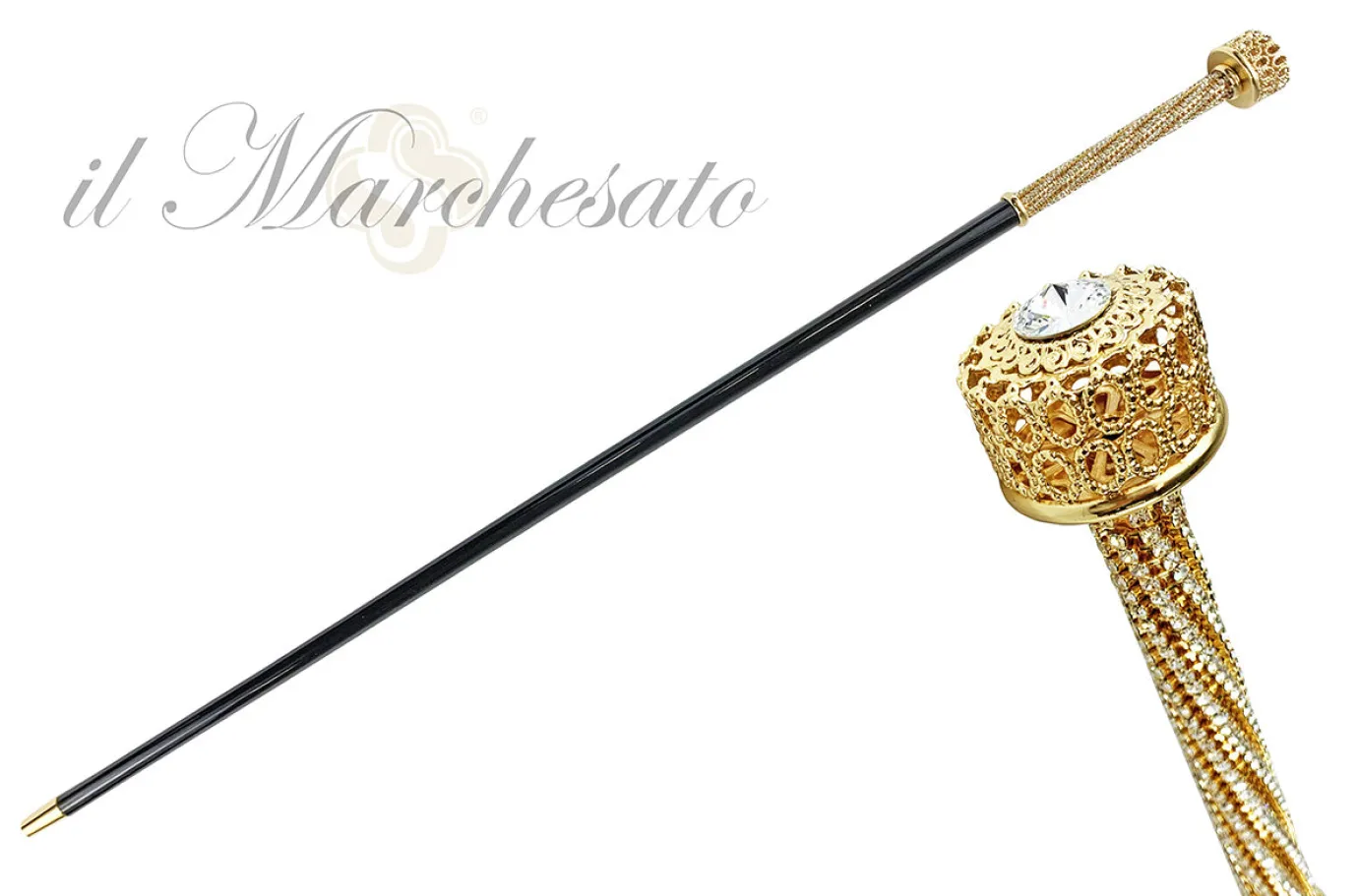Il Marchesato Milord Cane set with thousands of crystals Sale