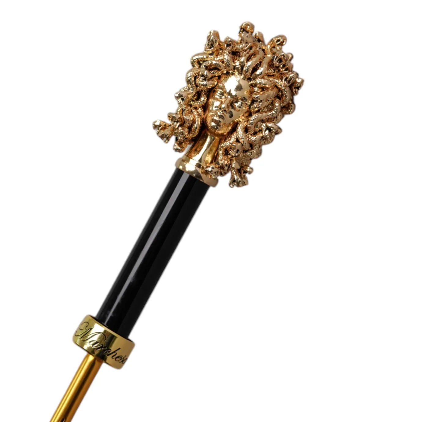 Il Marchesato Mythical Elegance: Umbrella with Golden Medusa Accent Best