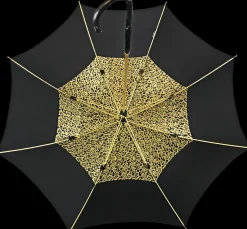 Il Marchesato New Gold Lurex Fabric Women's Umbrella Discount