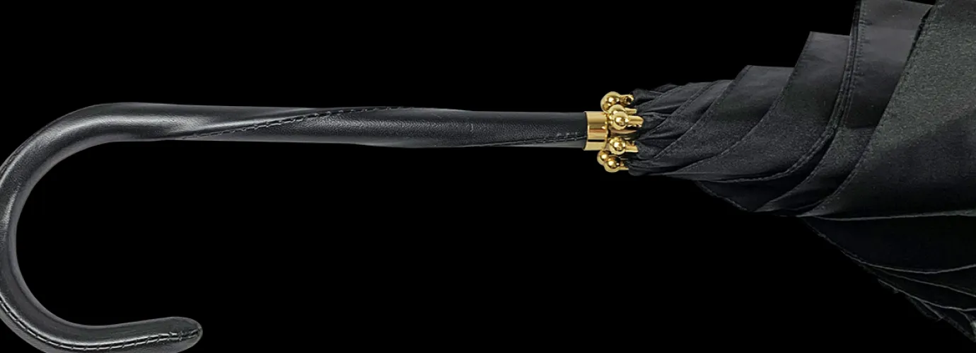 Il Marchesato New Gold Lurex Fabric Women's Umbrella Discount