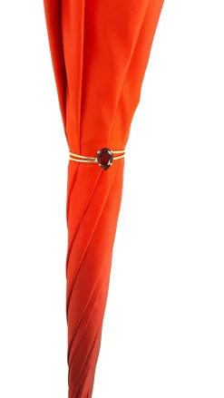 Il Marchesato Orange Floral Umbrella, Double Canopy Luxury Ladies Outlet