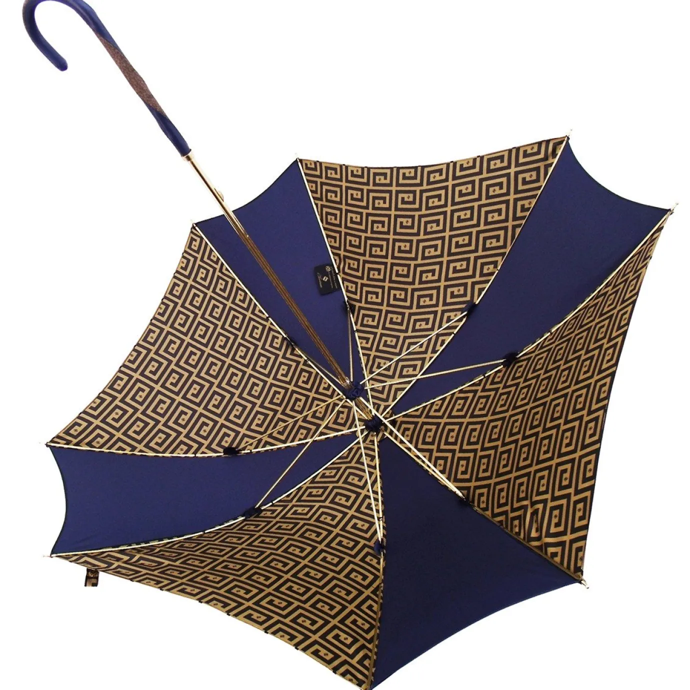 Il Marchesato Original Handcrafted Umbrella With Golden Greek Design Hot