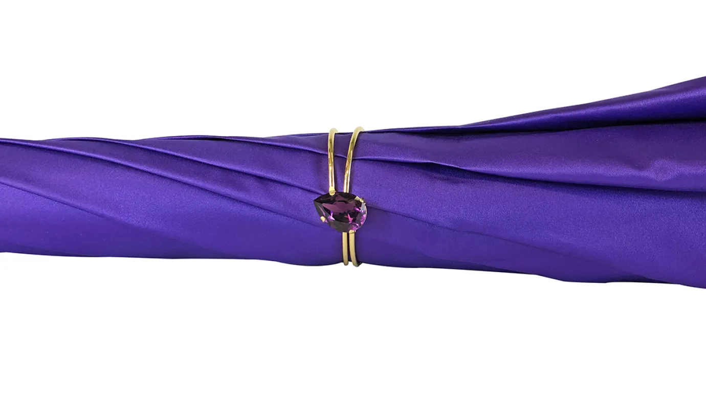 Il Marchesato Original purple umbrella with multicolor Butterfly Hot
