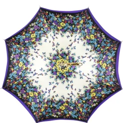 Il Marchesato Original purple umbrella with multicolor Butterfly Hot
