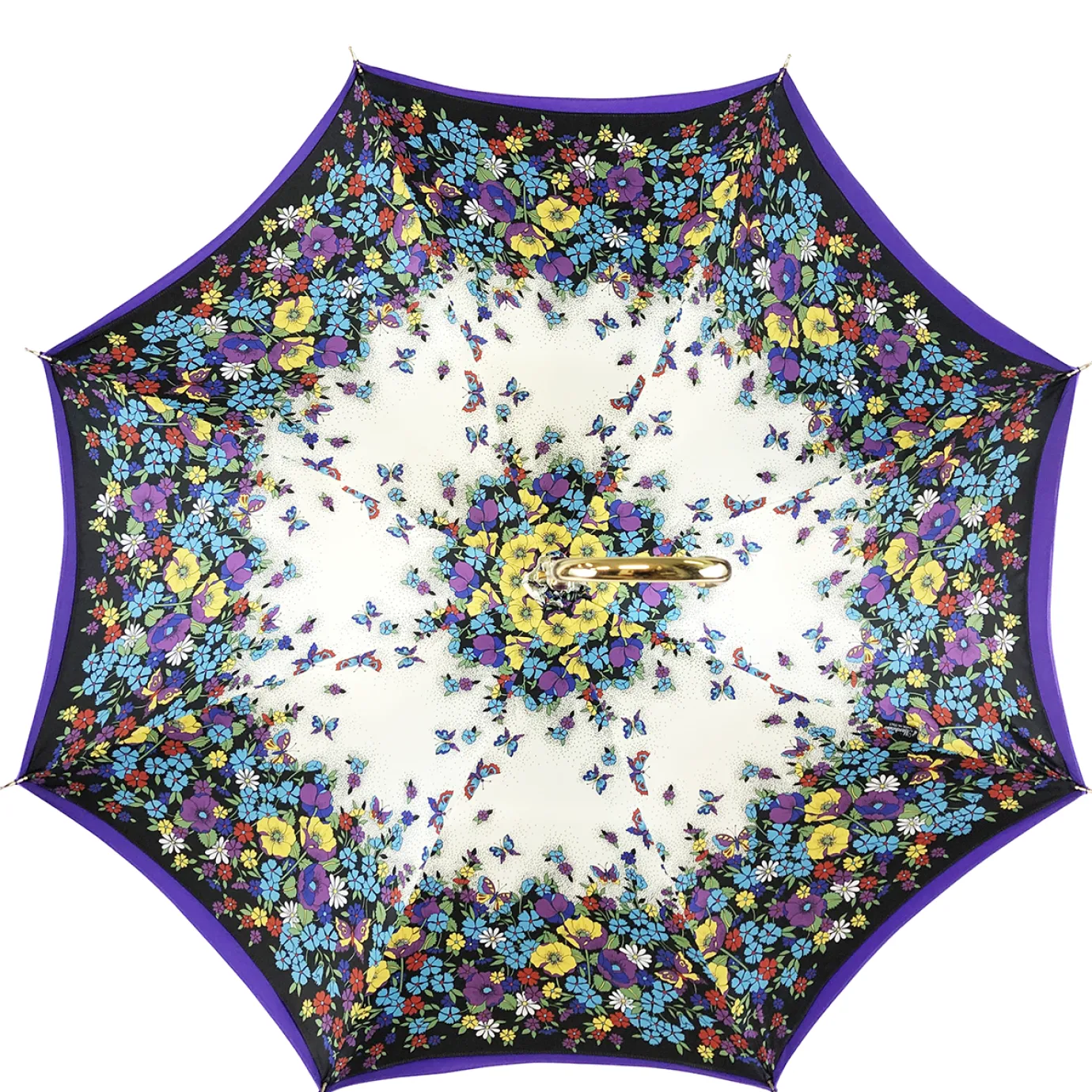 Il Marchesato Original purple umbrella with multicolor Butterfly Hot