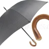Il Marchesato Oversized Men's Umbrella Black Extra Strong Fabric New