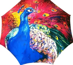Il Marchesato Peacock Painted Umbrella Clearance