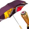 Il Marchesato Plum Majesty: Exclusive Umbrella in Plum Color with Ornamental Design Sale