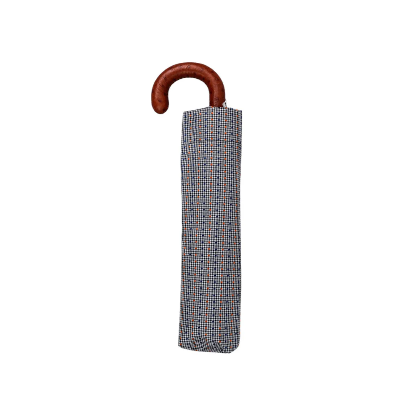 Il Marchesato Polka Dots Jacquard: Foldable Umbrella with Bamboo Clearance