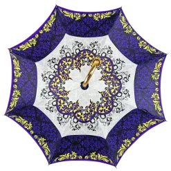 Il Marchesato Precious purple umbrella with yellow crystals Fashion
