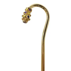 Il Marchesato Precious purple umbrella with yellow crystals Fashion