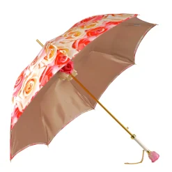 Il Marchesato Premium Craft Umbrella with Beautiful Hand-Painted Rose Detail New