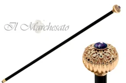 Il Marchesato "Onion" Walking cane with filigree and amethyst Fashion