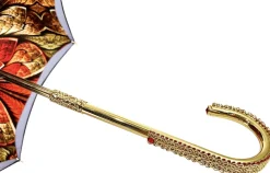 Il Marchesato Red Double Canopy Luxury Ladies Umbrella Hot