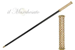 Il Marchesato Regal Crystal Touch: 24K Gold-Plated Walking Sticks with Crystals Outlet