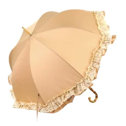 Il Marchesato Retro-style umbrella-parasol with ruffles and lace Discount