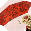 Il Marchesato Romantic collapsible umbrella with 24K gold plated rose handle Fashion