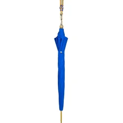 Il Marchesato Sapphire Splendor: Handcrafted Electric Blue Umbrella with Crystal Han Fashion